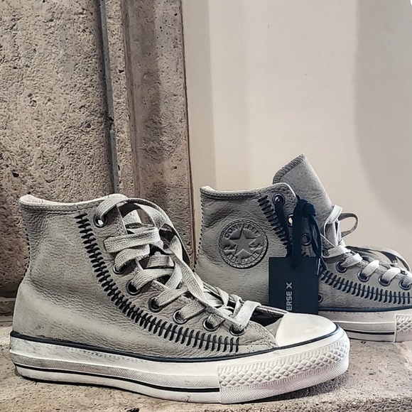 John Varvatos Other - NWT John Varvatos x Chuck Taylor Artisan Stitch High 'Drill M/6.5 W/8.5